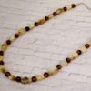 BROWN AND BEIGE BEAD NECKLACE - Image 7