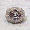 SPARKLING CLEAR CUBIC ZIRCONIA STONE BAND RING SIZE 7.5 - Image 9