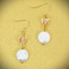 WHITE AND PINK BEAD EARRINGS - Image 8