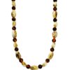 BROWN AND BEIGE BEAD NECKLACE - Image 2