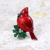 RED CARDINAL PIN BROOCH - Image 2