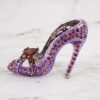 PURPLE CRYSTAL HIGH HEEL SHOE PIN BROOCH - Image 7