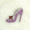 PURPLE CRYSTAL HIGH HEEL SHOE PIN BROOCH - Image 6