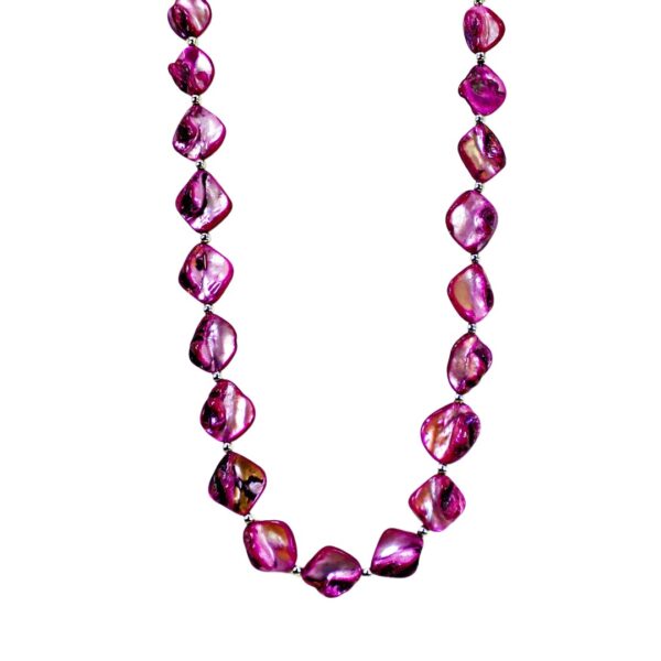 PURPLE SHELL BEAD NECKLACE - Image 5