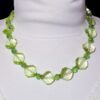LIGHT GREEN BEAD NECKLACE AND EARRING SET - Image 6