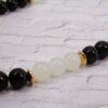 BLACK AND WHITE GLASS BEAD NECKLACE - Image 2