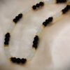 BLACK AND WHITE GLASS BEAD NECKLACE - Image 10
