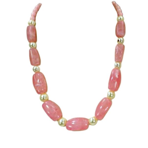 PINK AND PEARL BEAD NECKLACE - Image 11