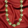 LIGHT GREEN BEAD NECKLACE AND EARRING SET - Image 3