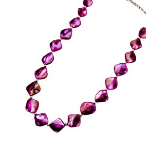 PURPLE SHELL BEAD NECKLACE