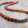 PINK RHODONITE STONE NECKLACE - Image 4