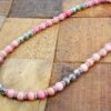 PINK RHODONITE STONE NECKLACE - Image 8