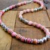 PINK RHODONITE STONE NECKLACE - Image 9