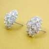 ROUND CLEAR CUBIC ZIRCONIA STONE EARRINGS - Image 4
