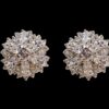 ROUND CLEAR CUBIC ZIRCONIA STONE EARRINGS - Image 2