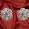 ROUND CLEAR CUBIC ZIRCONIA STONE EARRINGS - Image 6