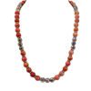 PINK RHODONITE STONE NECKLACE
