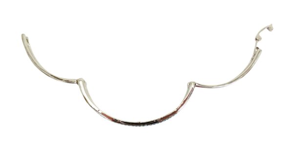 LIGHT BLUE CRYSTAL BANGLE BRACELET - Image 8