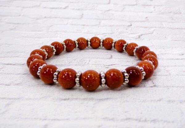 SANDSTONE BEAD STRETCH BRACELET - Image 7