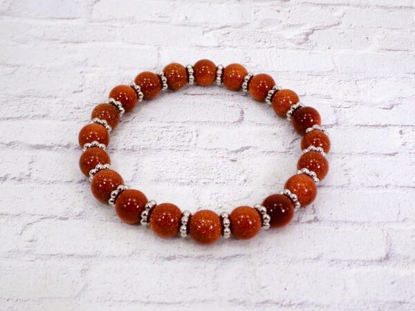SANDSTONE BEAD STRETCH BRACELET - Image 2