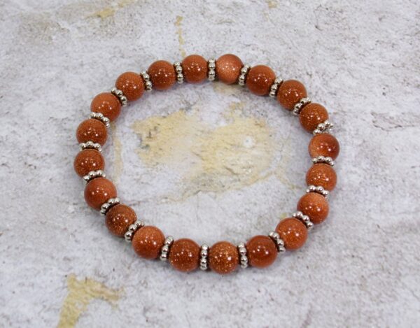 SANDSTONE BEAD STRETCH BRACELET - Image 9