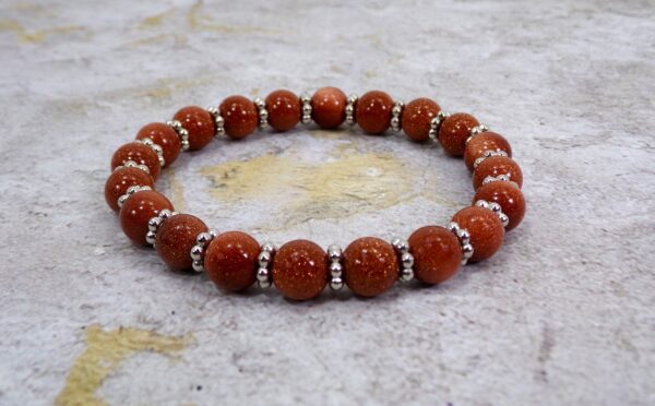 SANDSTONE BEAD STRETCH BRACELET - Image 5