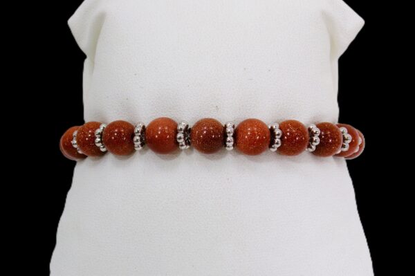 SANDSTONE BEAD STRETCH BRACELET - Image 8