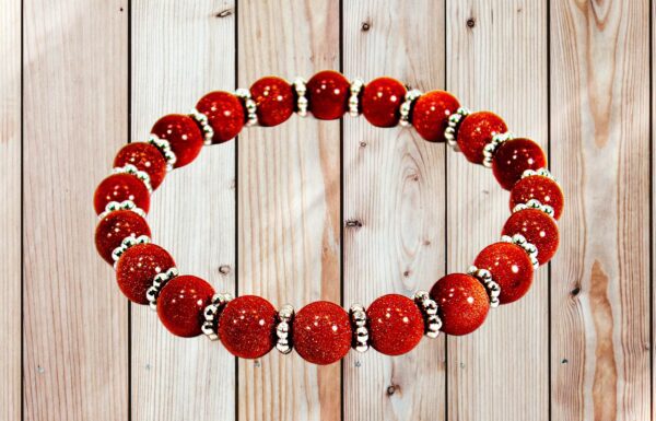SANDSTONE BEAD STRETCH BRACELET - Image 6
