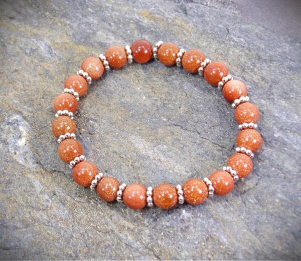 SANDSTONE BEAD STRETCH BRACELET - Image 3