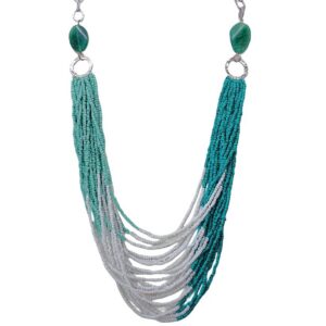 Turquoise Multi-Strand Statement Necklace