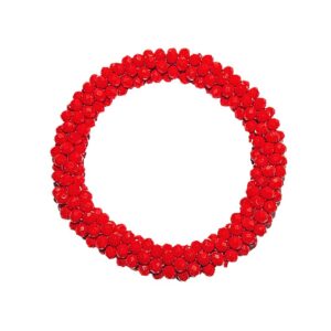 Red Glass Bead Rope Design Bracelet