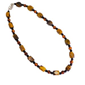 Genuine Tiger Eye Stone Necklace