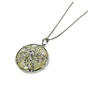 Crystal Flower Pendant Necklace